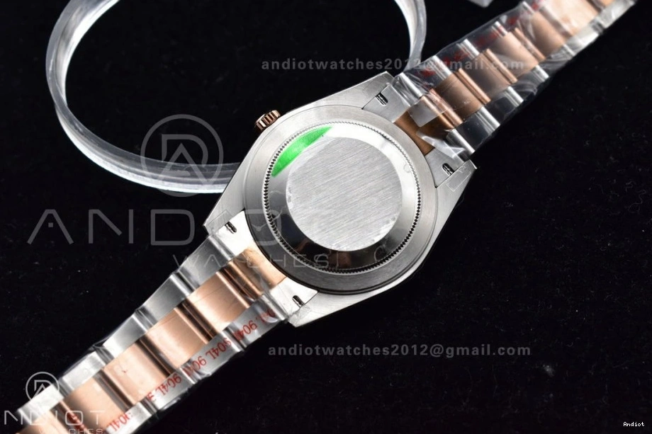 GMF 41 Bracelet RG Best 126333 RG Dial Coffee DateJust Plated on Oyster A3235 SS Edition 0329